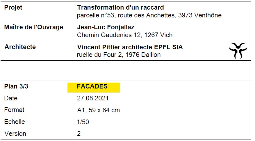 Plans facades